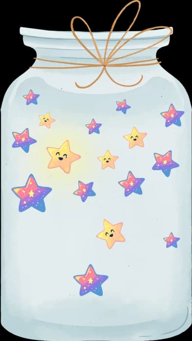 A jar full of gratitude stars